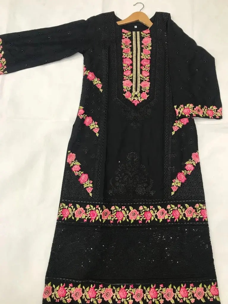 Luxury Embroidered Cotton Lawn 3-Piece Stitched Dress Ayesha Fashion Boutique