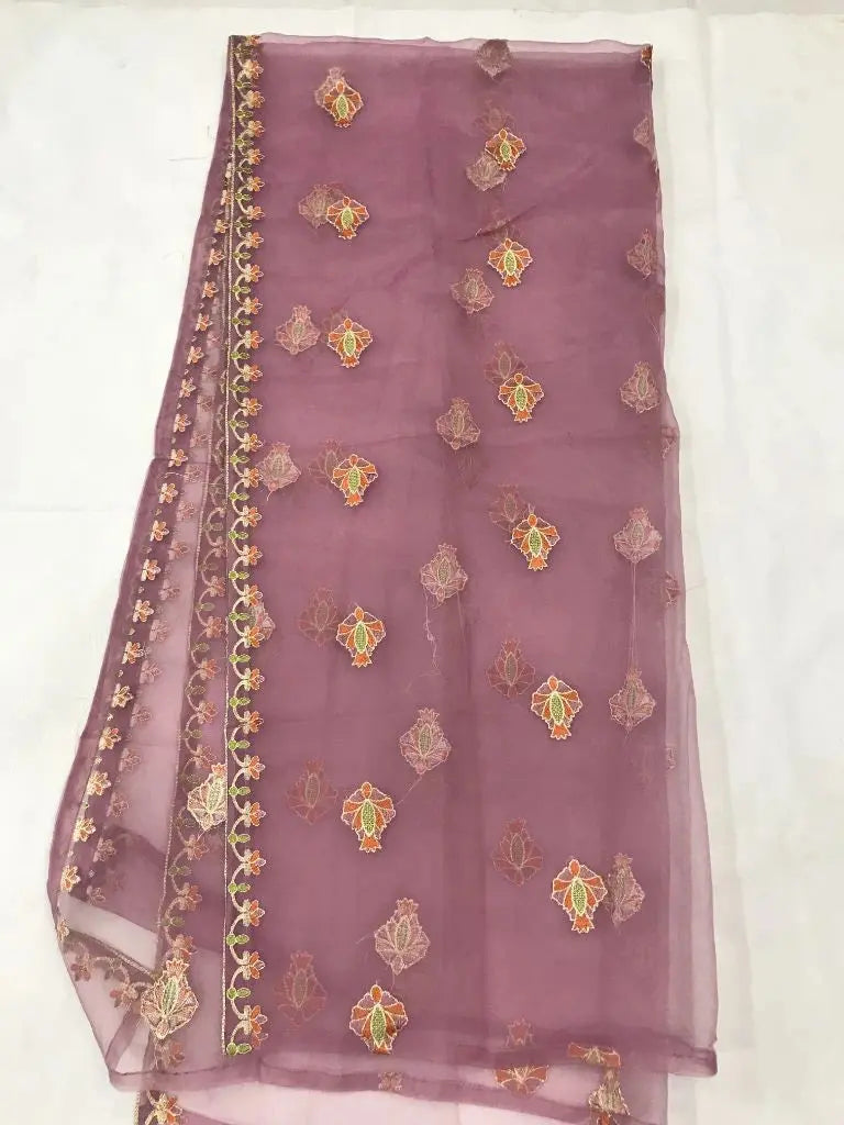 Stitched 3-Piece Embroidered Katan Silk Suit Ayesha Fashion Boutique