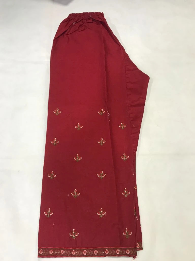Women's Stitched 3-Piece Heavy Embroidered Cotton Lawn Suit with Organza/Net Dupatta Ayesha Fashion Boutique
