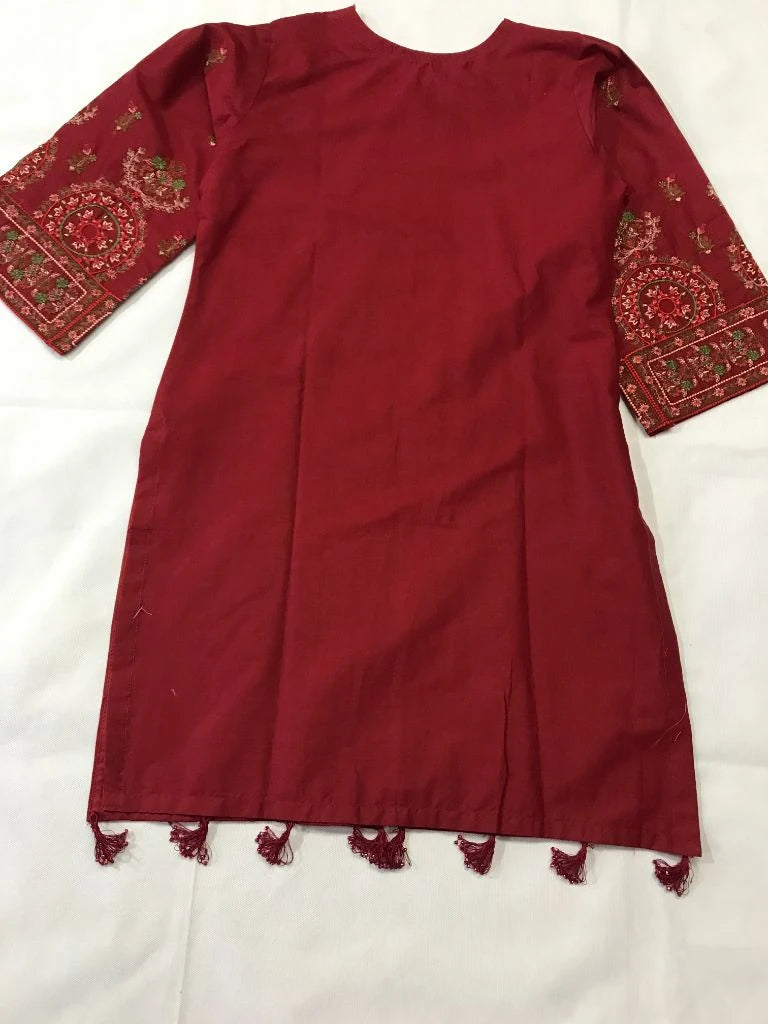 Women's Stitched 3-Piece Heavy Embroidered Cotton Lawn Suit with Organza/Net Dupatta Ayesha Fashion Boutique