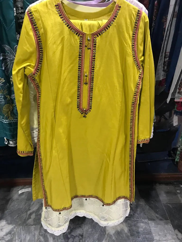 Stitched 2-Piece Cotton Lawn Suit with Farshi Shalwar Ayesha Fashion Boutique