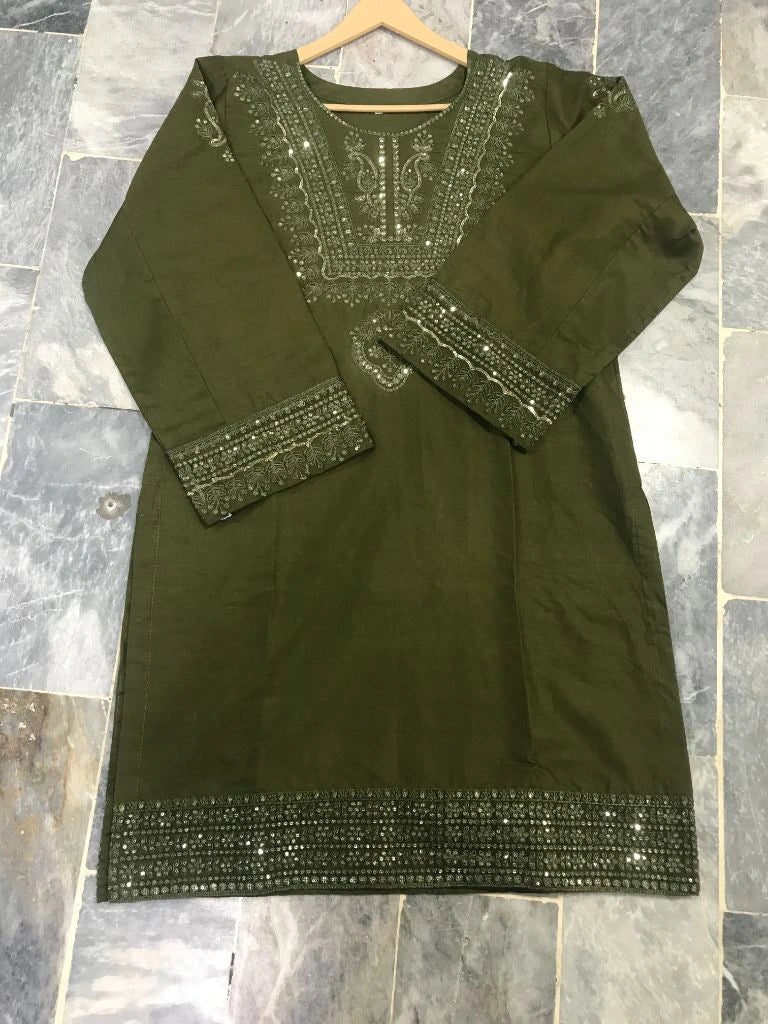 Women's 3-Piece Stitched Embroidered Cotton Lawn Suit Ayesha Fashion Boutique