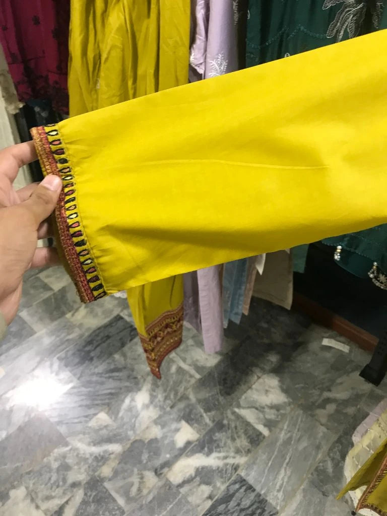 Stitched 2-Piece Cotton Lawn Suit with Farshi Shalwar Ayesha Fashion Boutique