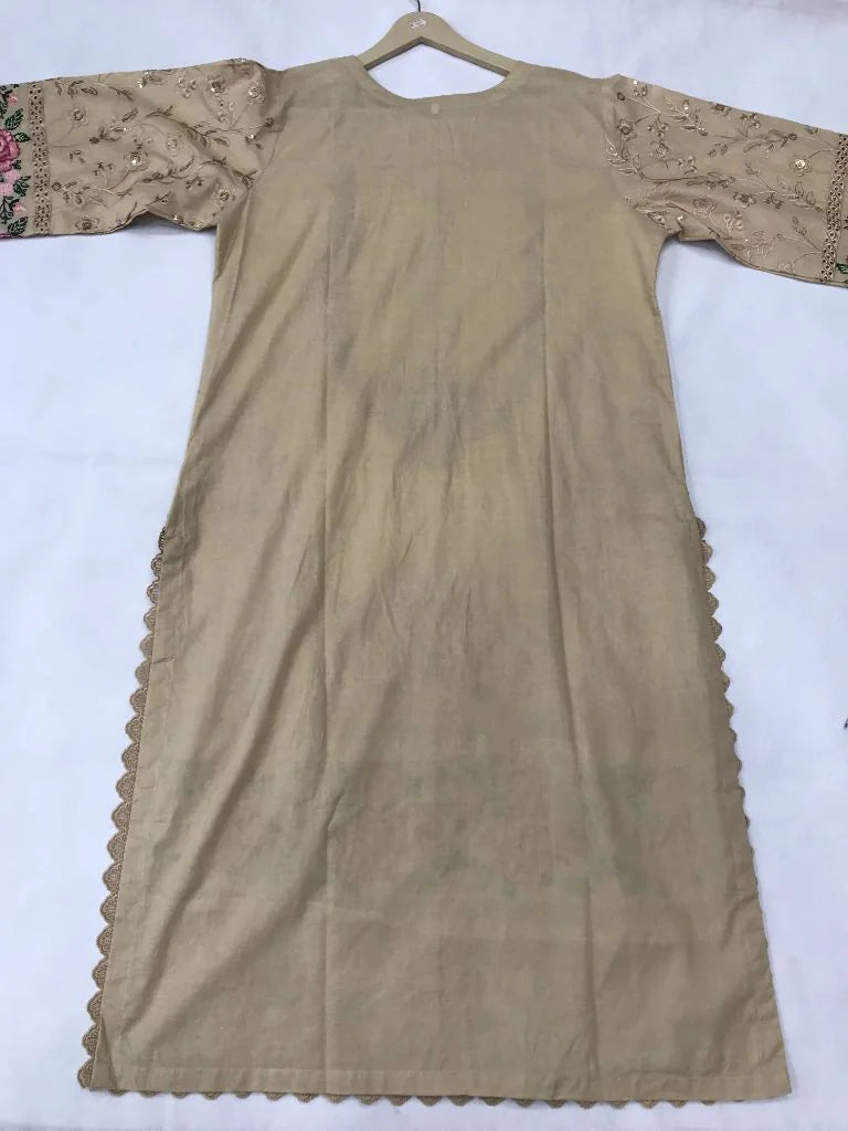 Floral Embroidered Cotton Lawn 3-Piece Stitched Suit with Printed Dupatta Ayesha Fashion Boutique