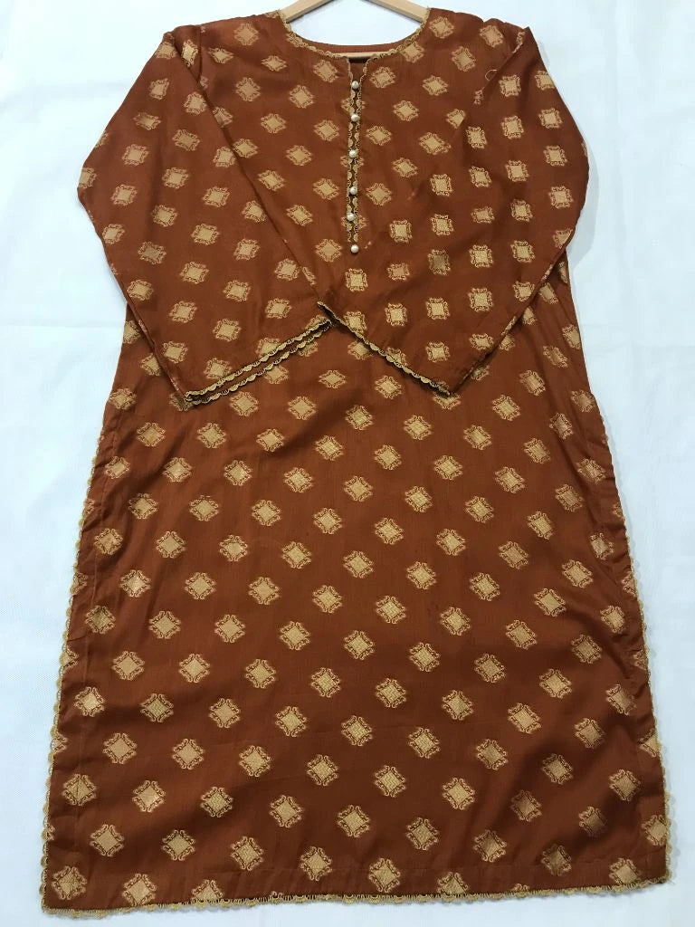 Women Stitched 2 Piece Jacquard Suit - Printed Shirt & Trouser Ayesha Fashion Boutique