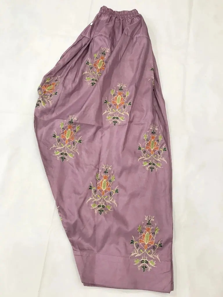 Stitched 3-Piece Embroidered Katan Silk Suit Ayesha Fashion Boutique